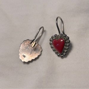 925 Sterling Silver Heart Earrings